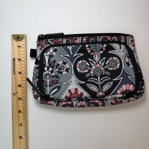 Vera Bradley Ornate Blooms Print Medium Iconic Blush & Brush Makeup Case - Picture 9 of 9